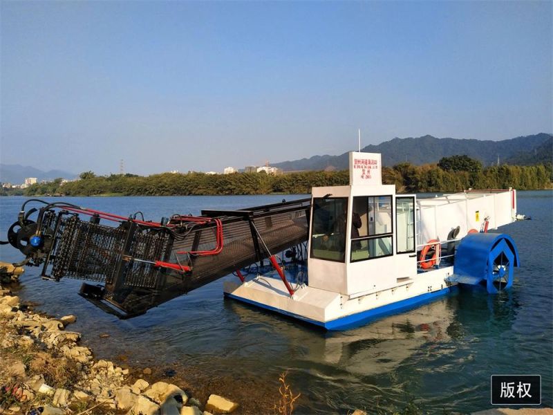 Full Automatic Hydraulic Operation Water Hyacinth Harvester