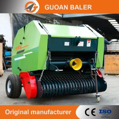 Tractor Mounted Mini Round Straw Hay Baler for Animal Silage