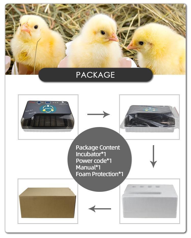 Hhd Birds Incubator Chicken Incubator and Hatching Machine Egg Incubator