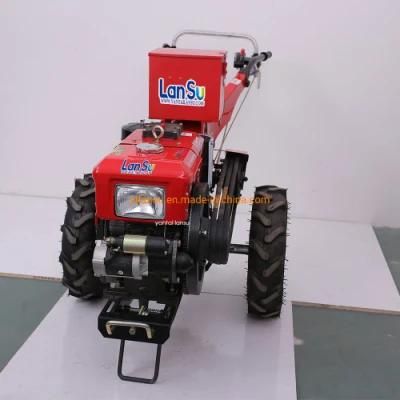 Agricultural Machinery Mini /Small/Compact Diesel Engine 12HP 15HP 18HP 20HP 2 Wheel Walking China Walk Behind Tractor