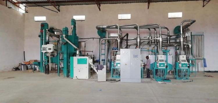 20t Maize Mill Plant Maize Meal Grits Milling Machines