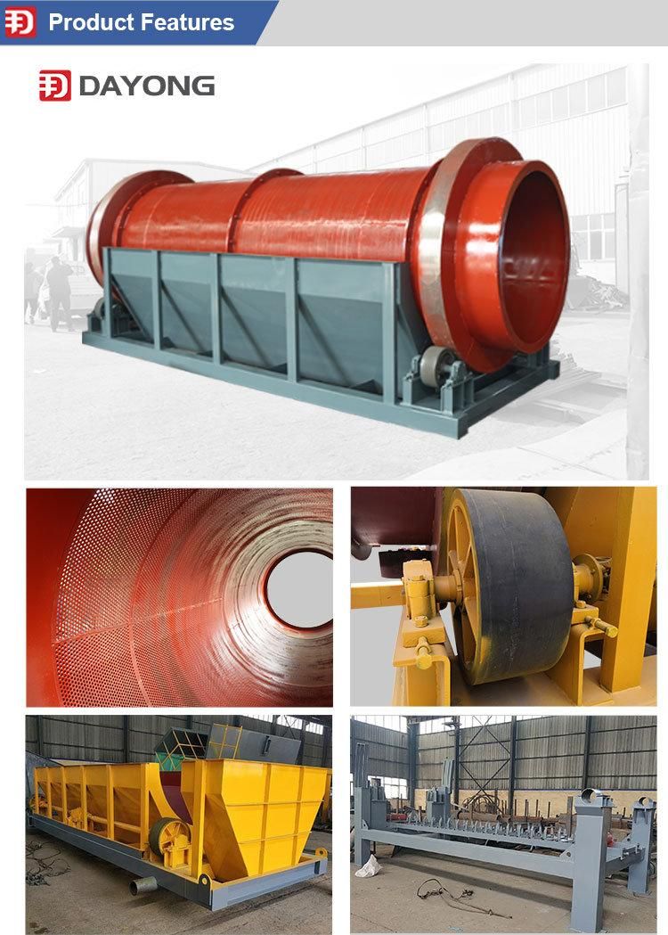 Building Materials Used Drum Trommel Vibration Screen Separator