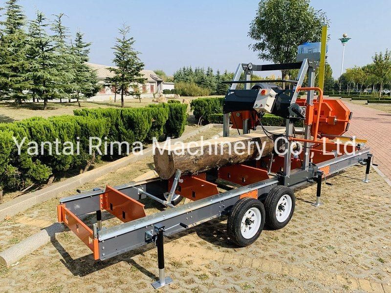 Rima 36′′ Portable Sawmill Electric Start Engine Sawmill with Trailer