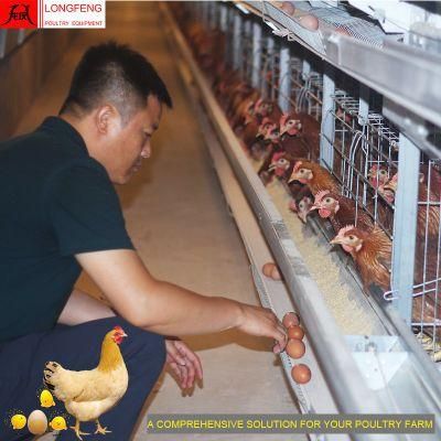 Longfeng Hot DIP Galvanized Chicken Cage Best Design Poultry Equipment for Layer Hens