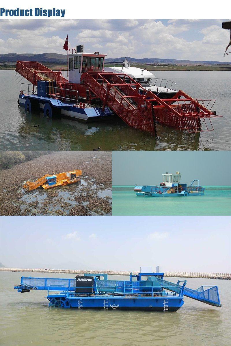 Full Automatic Aquatic Weed Harvester for Cleaning Waterways Plant Debris