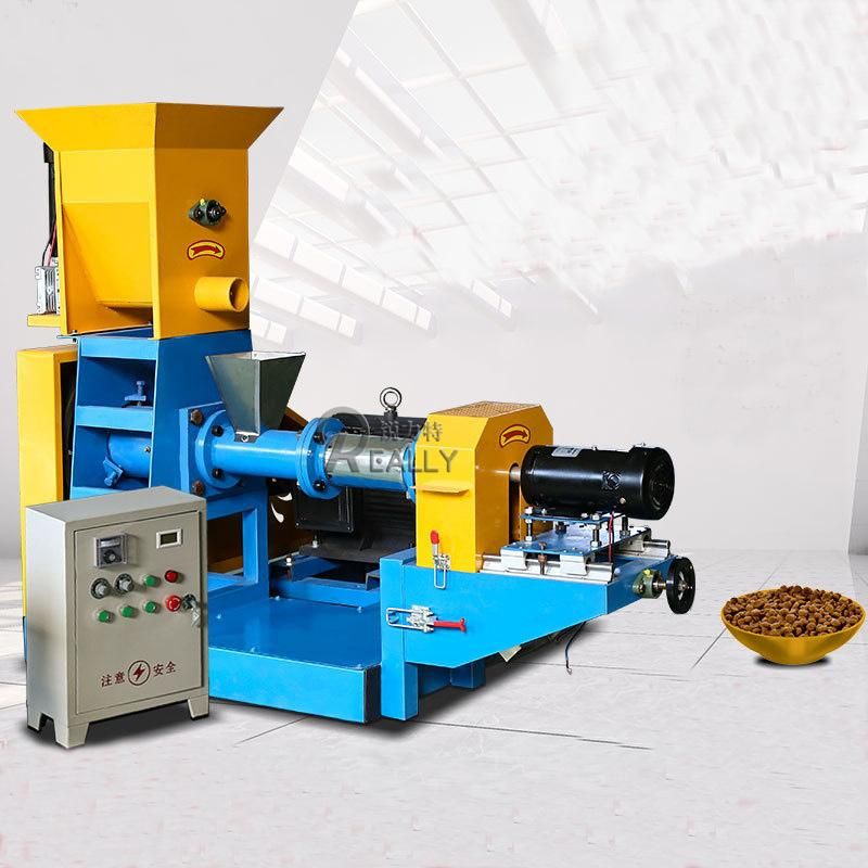 High Quality Rl-Dgp40 Single Phase Puffed Fish Feed Extruder Fish Feed Pellet Making Machine Floating Fish Feed Pellet Machine Processing Machines