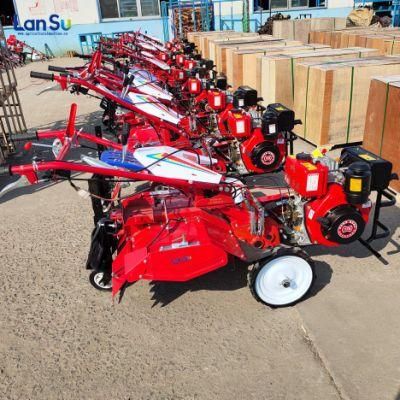China Factory Farm and Garden Cultivator 6.5HP, 9HP, 15HP Multi-Fuction Gasoline Power Tiller/ Diesel Power Tiller with Weeder/Trencher/Ditcher