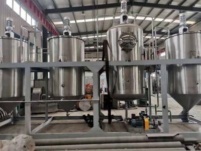 High Efficiency Red Palm Oil Refining Machinery for Small Scale Crude Vegetable Seeds Oil Refinery Equipment Price