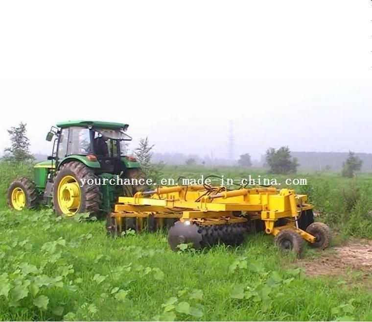Africa Hot Selling Farm Implement Duralbe Tiller 1bzdz-4.4 4.4m Width 40 Discs Wing-Folded Heavy Duty Hydraulic Disc Harrow for 140-180HP Wheel Tractor