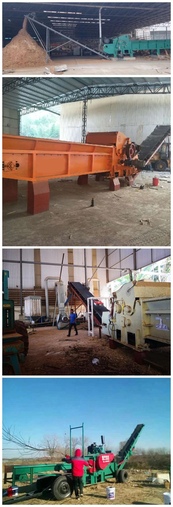 Shd Factory Direct Sale Big Industry Drum 10-15t/H Wood Chipper Machine