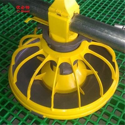 Automatic Chicken Feed Equipment Plastic Feeding System Chicken Farm Animal Cages Feeder Pan