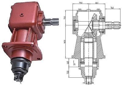 Tractor Gearbox for Mower, Ratio 1: 1.92/1: 1.47, Agricultural Machines 540 Rpm