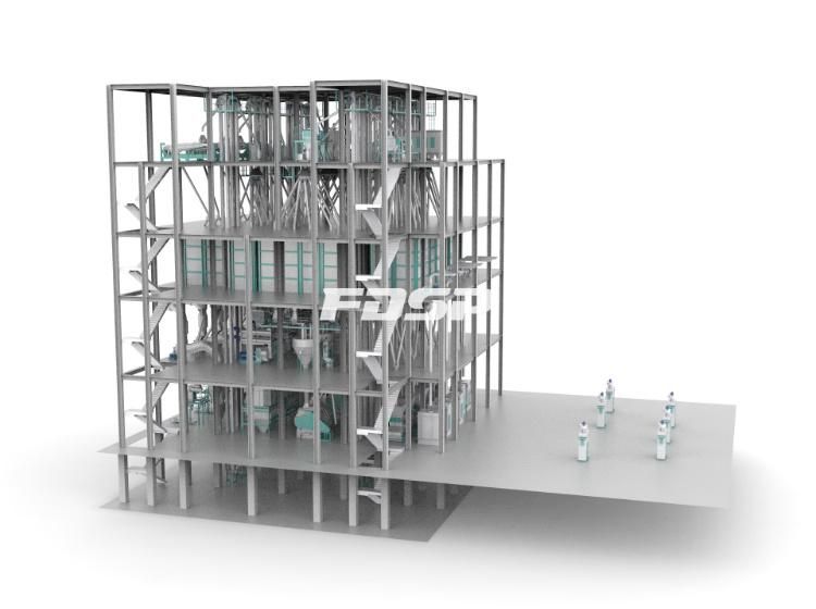 Poultry Feed Pellets Production Line and 600000t Per Year Fattening Pig Feed Production Line