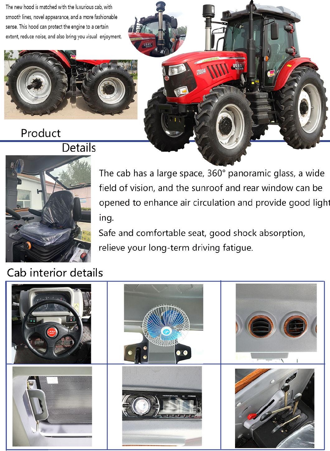 Mkdr 200HP New Tractor Four-Wheel Tractors for Agriculture Big Farm