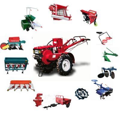 Hot Sale Hand Walking Tractor Two Wheels Behind Tractors Farm Walk-Behind with Disc Plough Plow