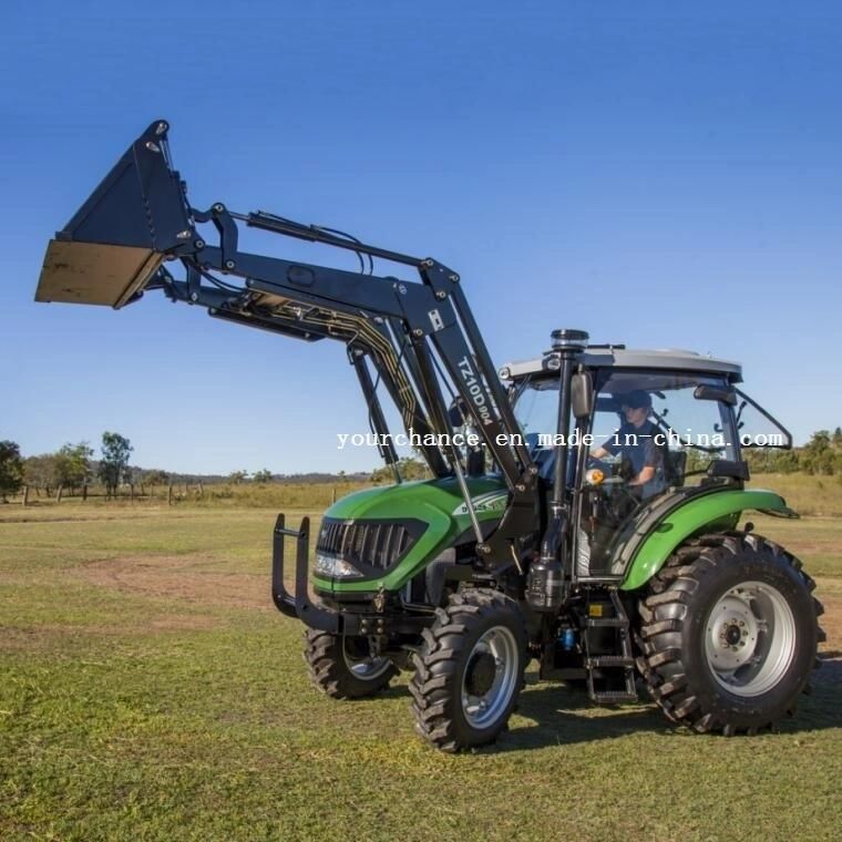 India Hot Sale Tz10d Euro Quick Hitch Type Front End Loader for 70-100HP Wheel Agricultural Farm Tractor