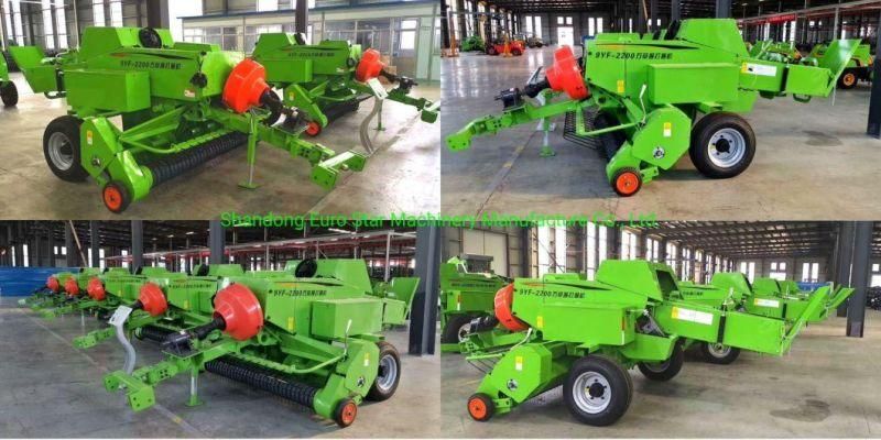 9yk8070 Round Hay Baler Mini Large Small Square Grass Silage Straw Packing Machine Baling Press Rectangular Agricultural Tractor