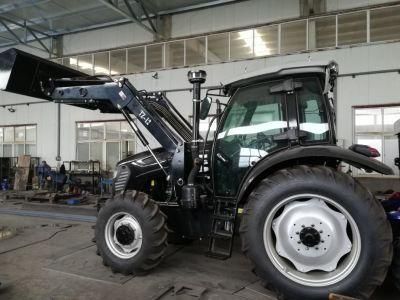 Cheap Farm Tractor, 4X4 Mini Wheel Tractor with CE and Front Loader for Sale