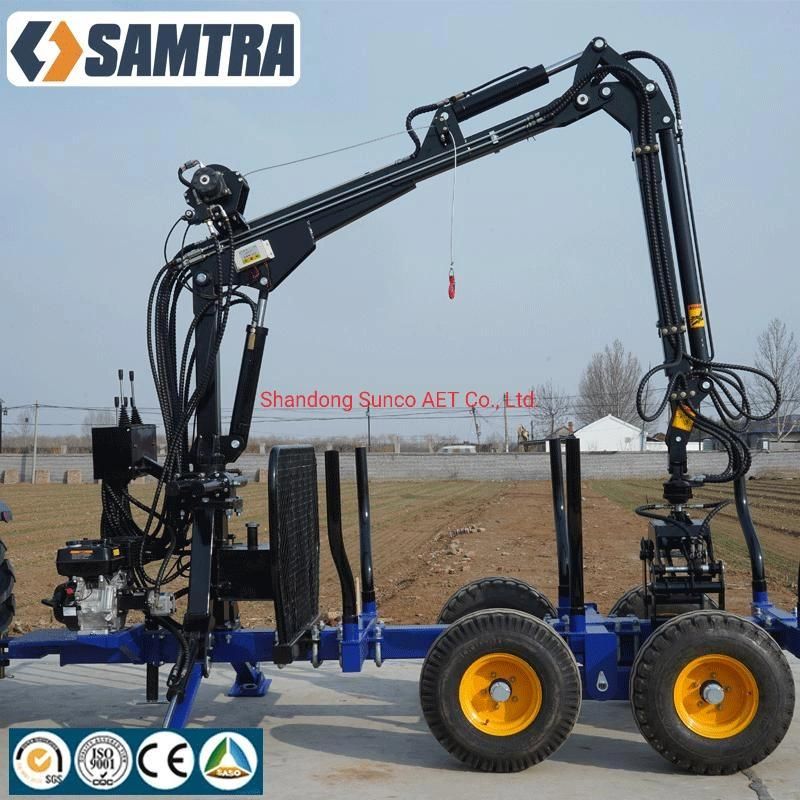 Forestry Machinery Tractor Trailer Log Loader Trailer