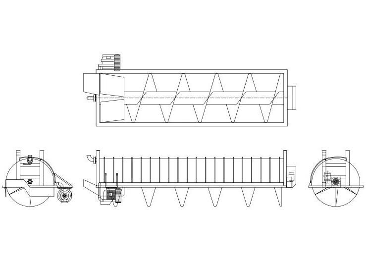 Screw Pre-Chilling Spiral Chiller Machine for The Chicken Poultry Clean and Cool