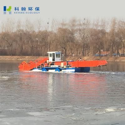 Floating Garbage Collect Boat Aquatic Weed Harvester for Sale