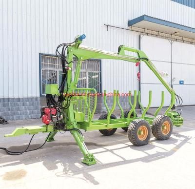 Forest Trailer with Hydraulic Crane