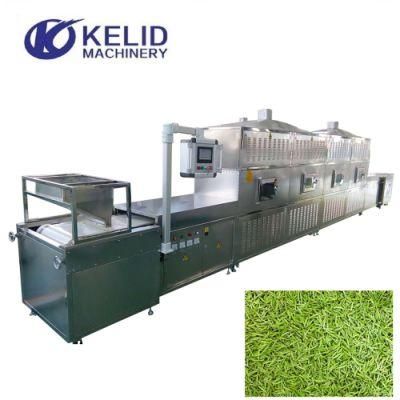 Industrial Tunnel Conveyor Belt Herbs Tea Leaves Microwave Dryer Machine