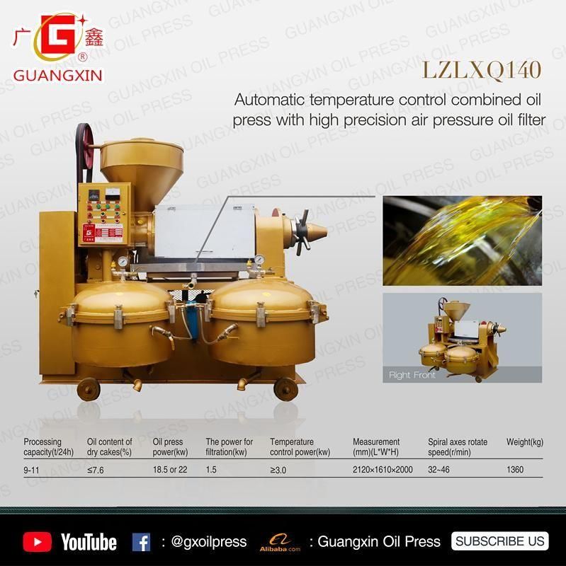 Good Performance Sunflower Combined Oil Mill Machine Yzlxq140