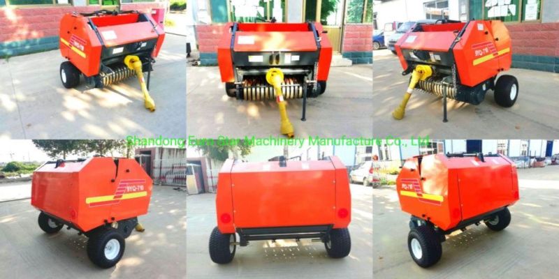 CE Round Hay Baler Mini Large Small Square Grass Silage Straw Packing Machine Baling Press Rectangular Farm Agricultural Tractor Power Tiller 9yk870 Machinery