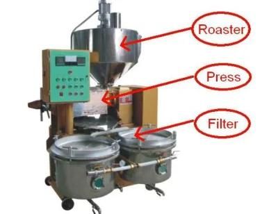 Yzyx70zwy 3into 1 Automatic Oil Press Machine with Roaster and Oil Filter
