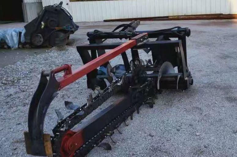 3 Point Hitch Mini One Chain Trencher Tractor Ditching and Trenching Machine for Sale