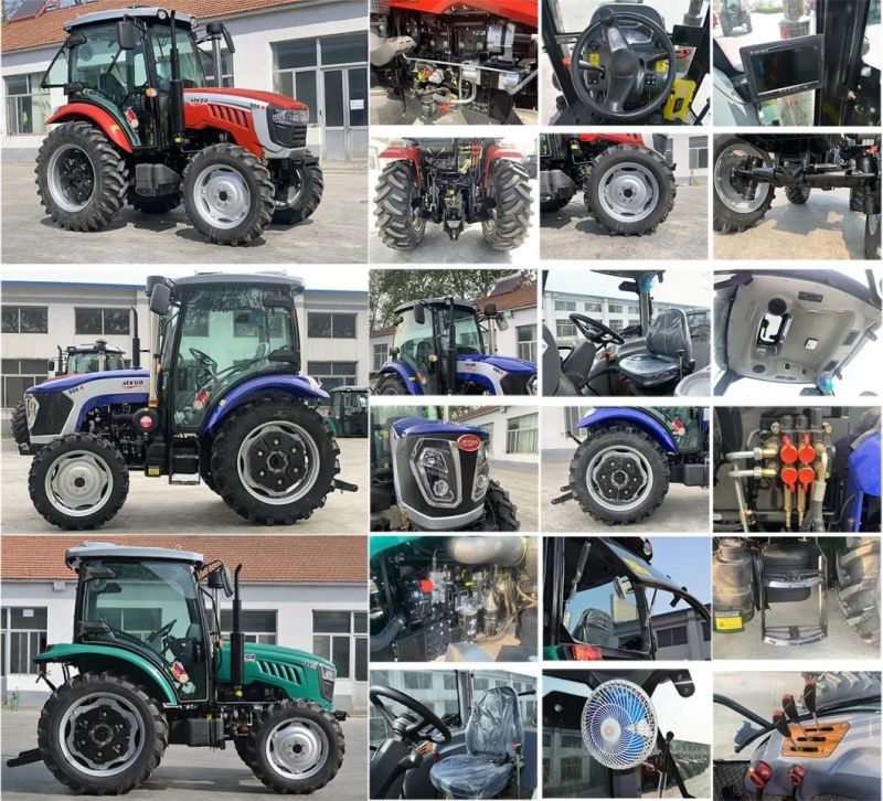 Multifunction Multicolor Small Farm Tractor Agricultural Tractor for Garden/Orchard/Paddy Field/Dry Field with 90 HP