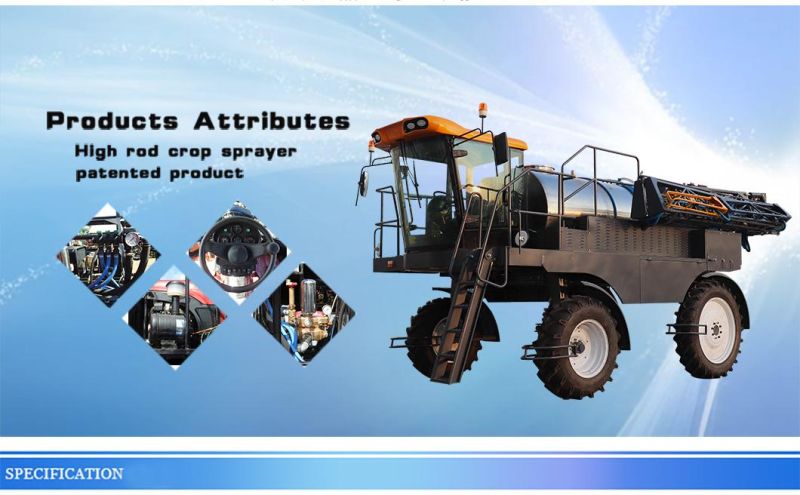 Agricultural Tractor Farm Field Power Garden Farmland Cotton Insecticide Agriculture Self Propelled Boom Sprayer Machinery