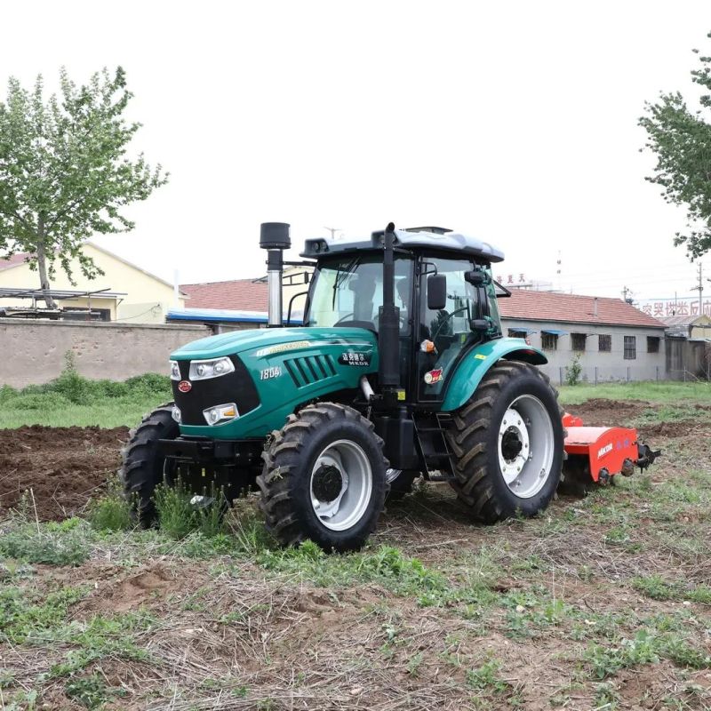 Blue Color Four-Wheel Drive 80HP Agriculture Tractor / Farm Tractor /Mini Tractor for Agriculture with Cab