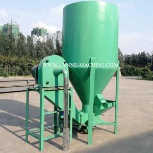 Automatic Sucker Self Feeder Vertical Farm Powder Feed Grinding Mixing Machine 500kg