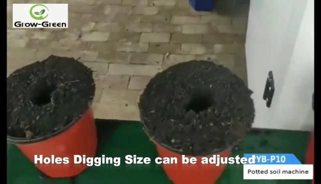 High Quality Flower Automatic Potted Soil Loader Machine for Size 8-22cm Plant Nursery Pots