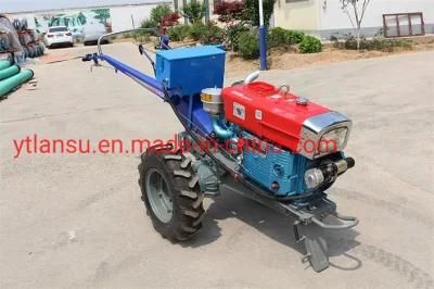 Mini Tractor Walking Tractor Two Wheels Walking Behind Tractors with Rotary Tiller