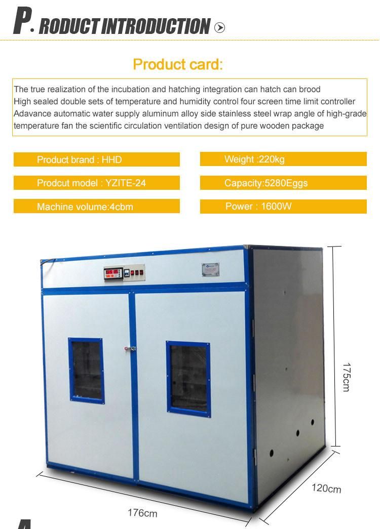 Hhd 5000 Eggs Automatic Automatic Industry Chicken Egg Incubator for Sale in Gauteng