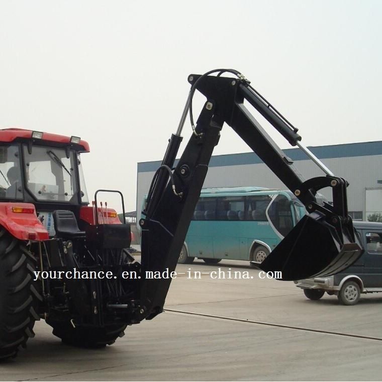 CE Approved Europe Hot Selling Lw-10 70-120 Wheel Tractor Rear Towable Point Hitch Loader Excavator Backhoe Made in China