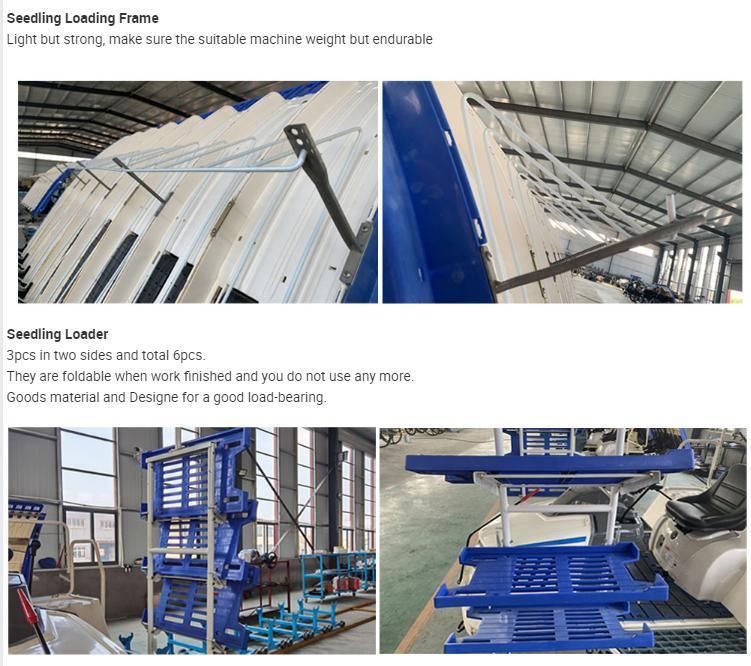 Rice Planter 6 Row Paddy Seeder Wheel Paddy Seedling Machine