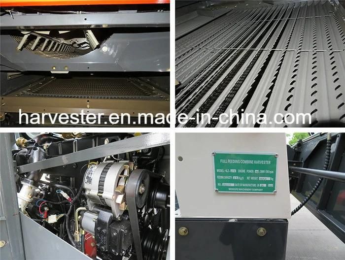 High Working Efficiency Wheat / Rice Combine Harvester
