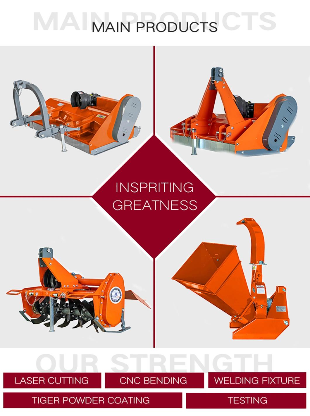 High Efficiency Agricultural Equipment Big Power Pto Mini Wood Cutting Mulcher Chipper