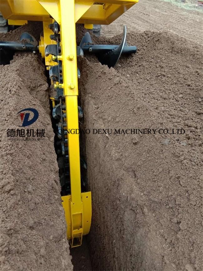 Farmland Rectangular Groove, Water Pipe or Cable Channel Trenching Equipment