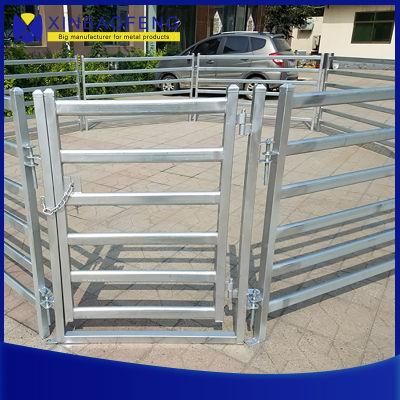 6 Bar Welded Heavy Duty Galvanized Corral Panels Cattle Horse Cow Sheep Fence Panels Demountable Round Yard Pens Panels