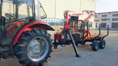 Forestry Hydraulic Crane with Grapple for Log / Timber / Lumber Trailer