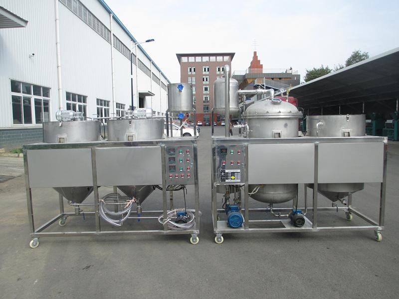 G1.5 ~ 3tpd Small Scale Sunflower Peanut Palm Edible Oil Refining Machinery