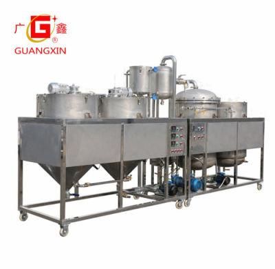 Small Scale Plam Oil Refinery Machine Guangxin Crude Edible Oil Refining Machine Vegetable Oil Refinery Machine