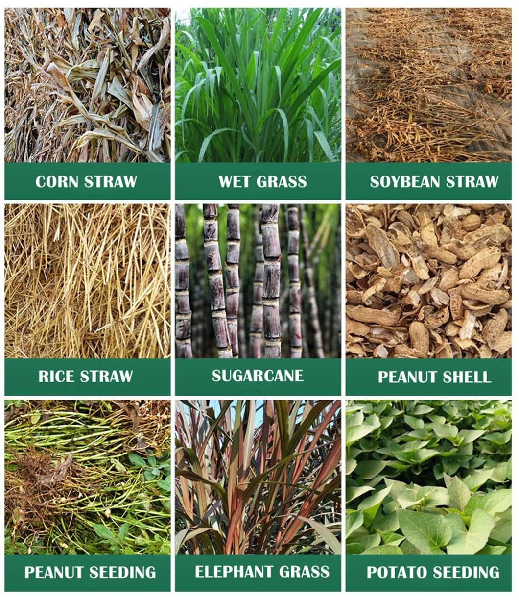 Heavy Duty Chaff Cutter Machine Grass Cutting Corn Straw Fodder Chopper Cattle Sheep Livestock Suit All of Grass