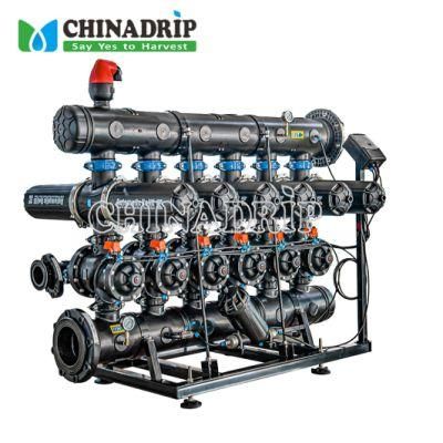 4 Inch 5 Unites H Type Agricultural Automatic Backwash Backfulsh Self Cleaning Water Filter System for Drip Irrigation