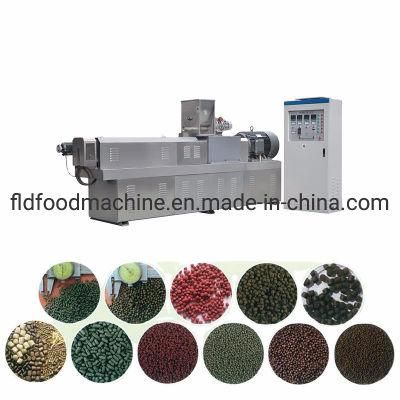 Fish Feed Pellet Production Snack Food Processing Making Extrusion Extruder Machine